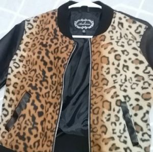 A vintage looking leather jacket